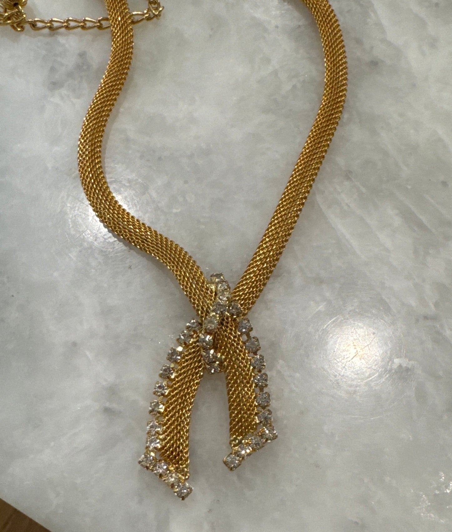 Mesh rhinestone Necklace