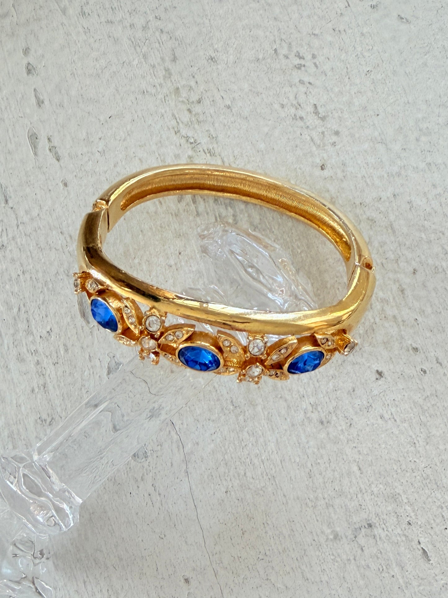 Blue Rhinestone Bangle