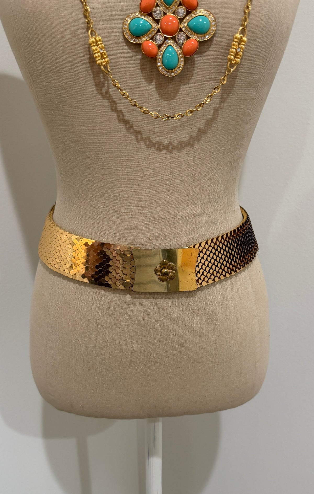 Vintage Fish Scale Stretch Belt