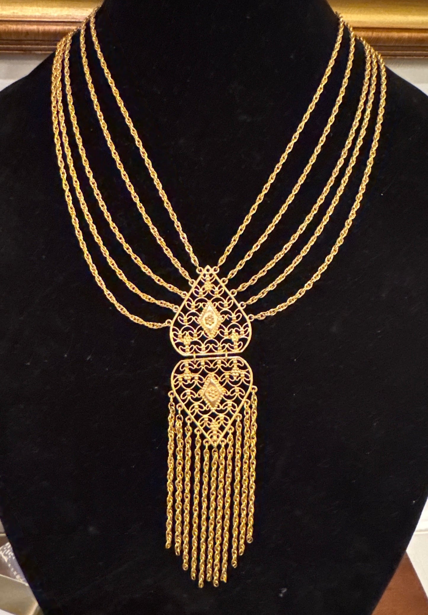 Vintage “Goldette” Multi Chain Necklace