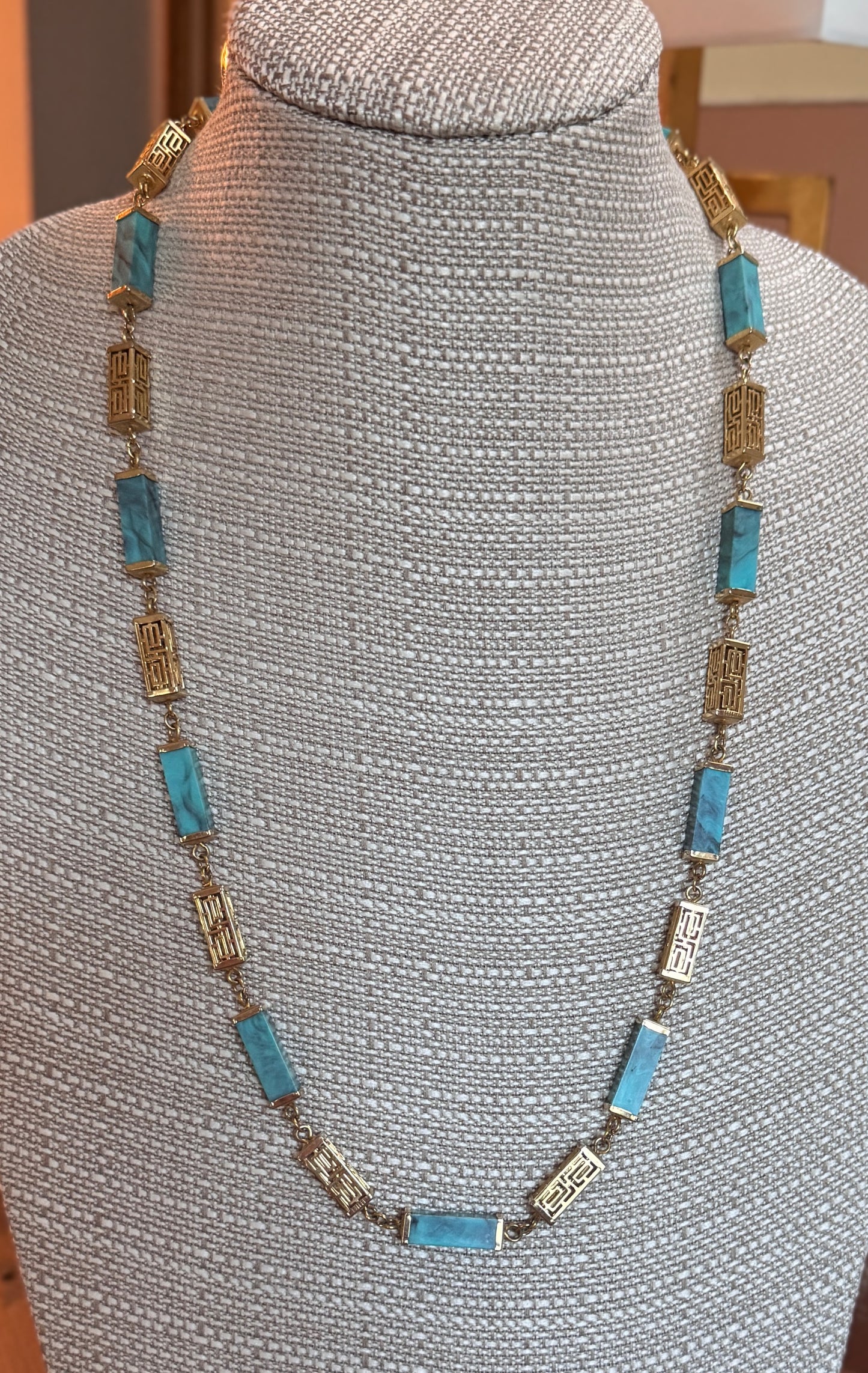 Asian Inspired Turquoise Necklace