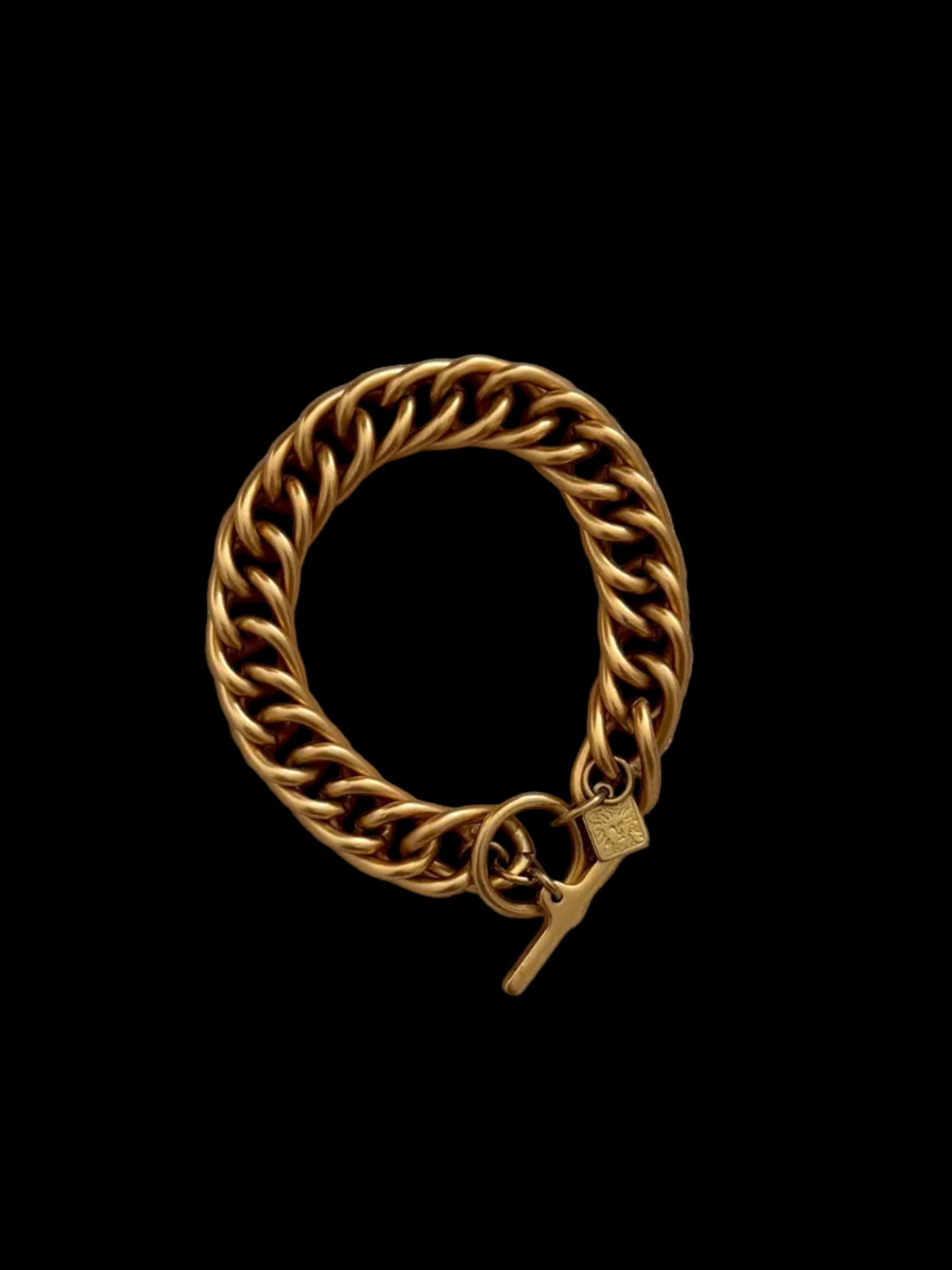 Anne Klein Matte Gold Link Bracelet