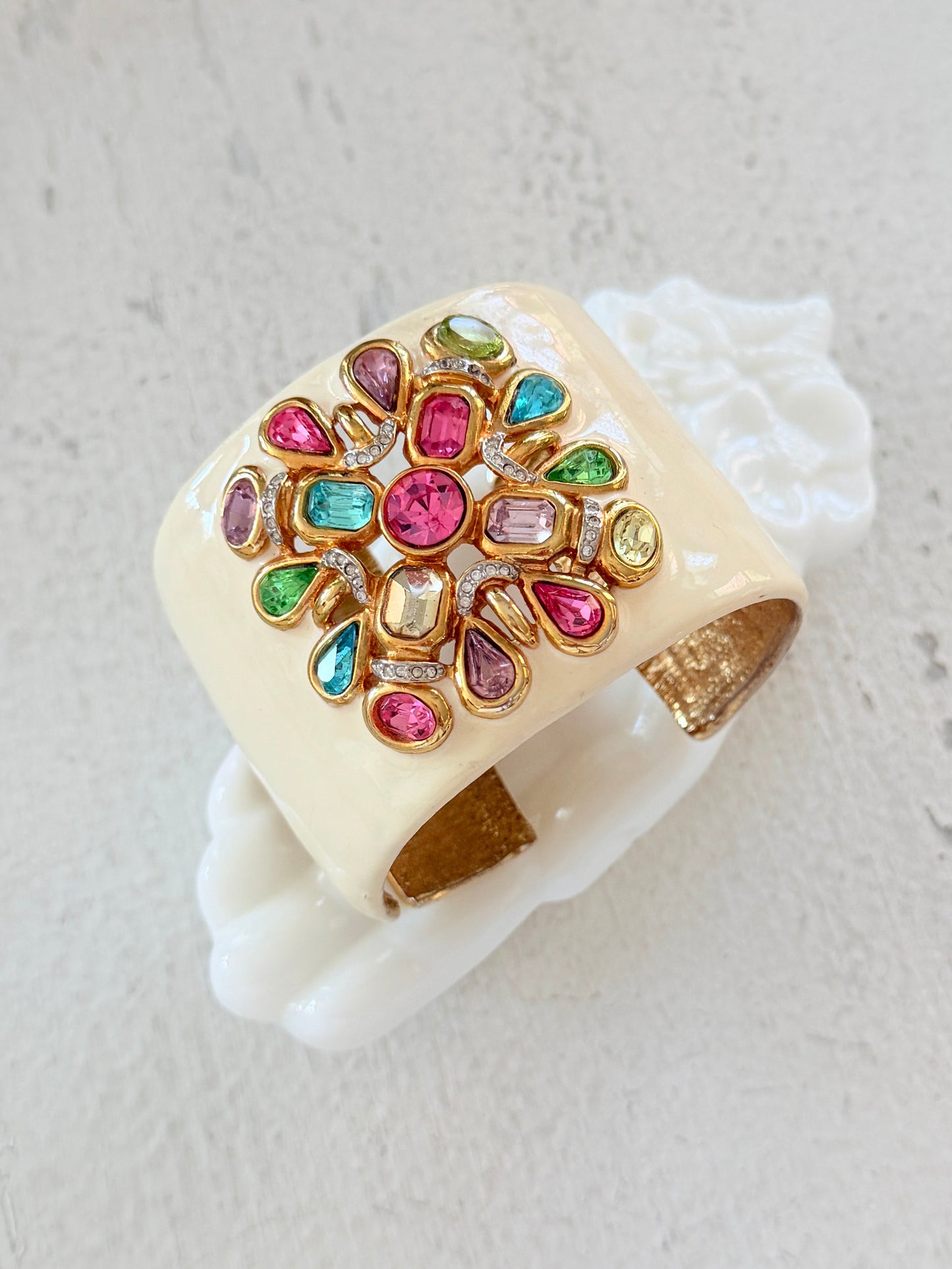 Kenneth Jay Lane Enamel Cuff