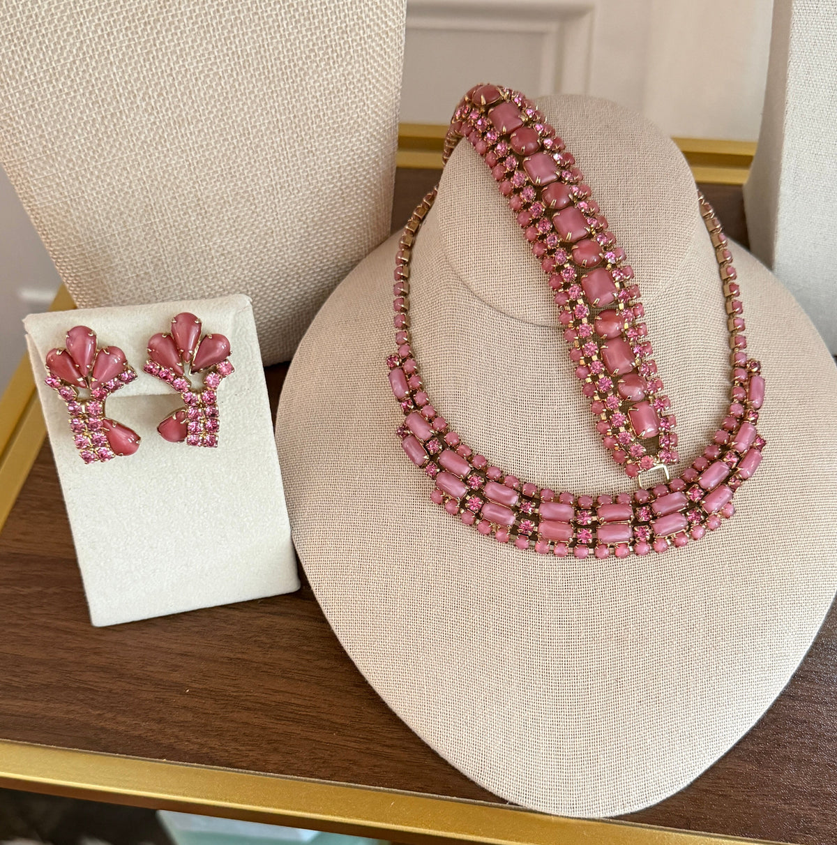 Pink Rhinestone Set