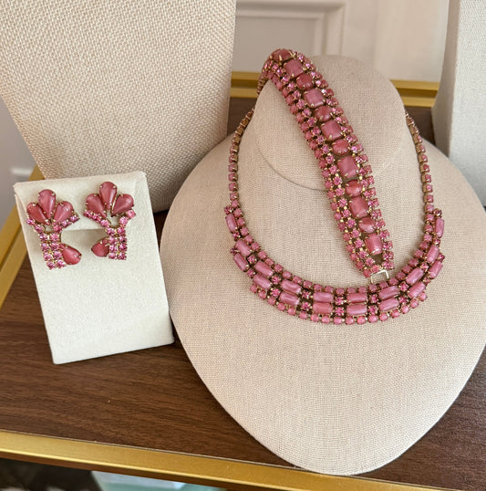 Pink Rhinestone Set