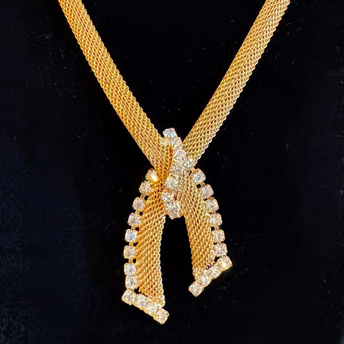 Mesh rhinestone Necklace