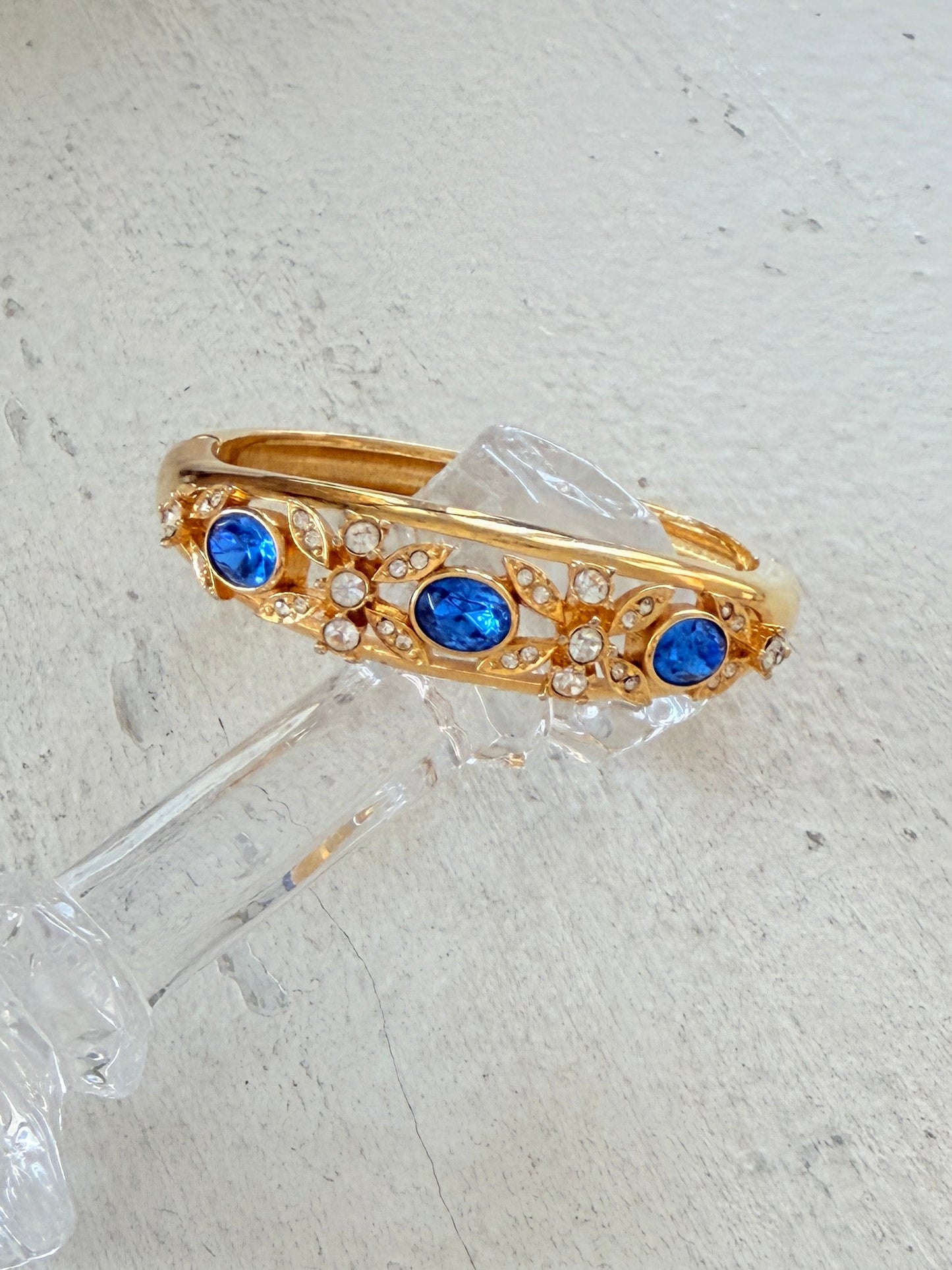 Blue Rhinestone Bangle