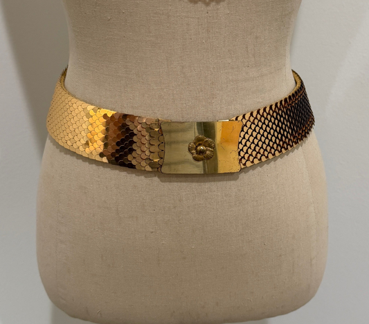 Vintage Fish Scale Stretch Belt