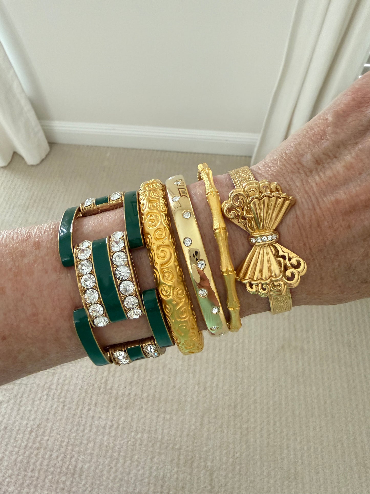 Green Enamel Bracelet