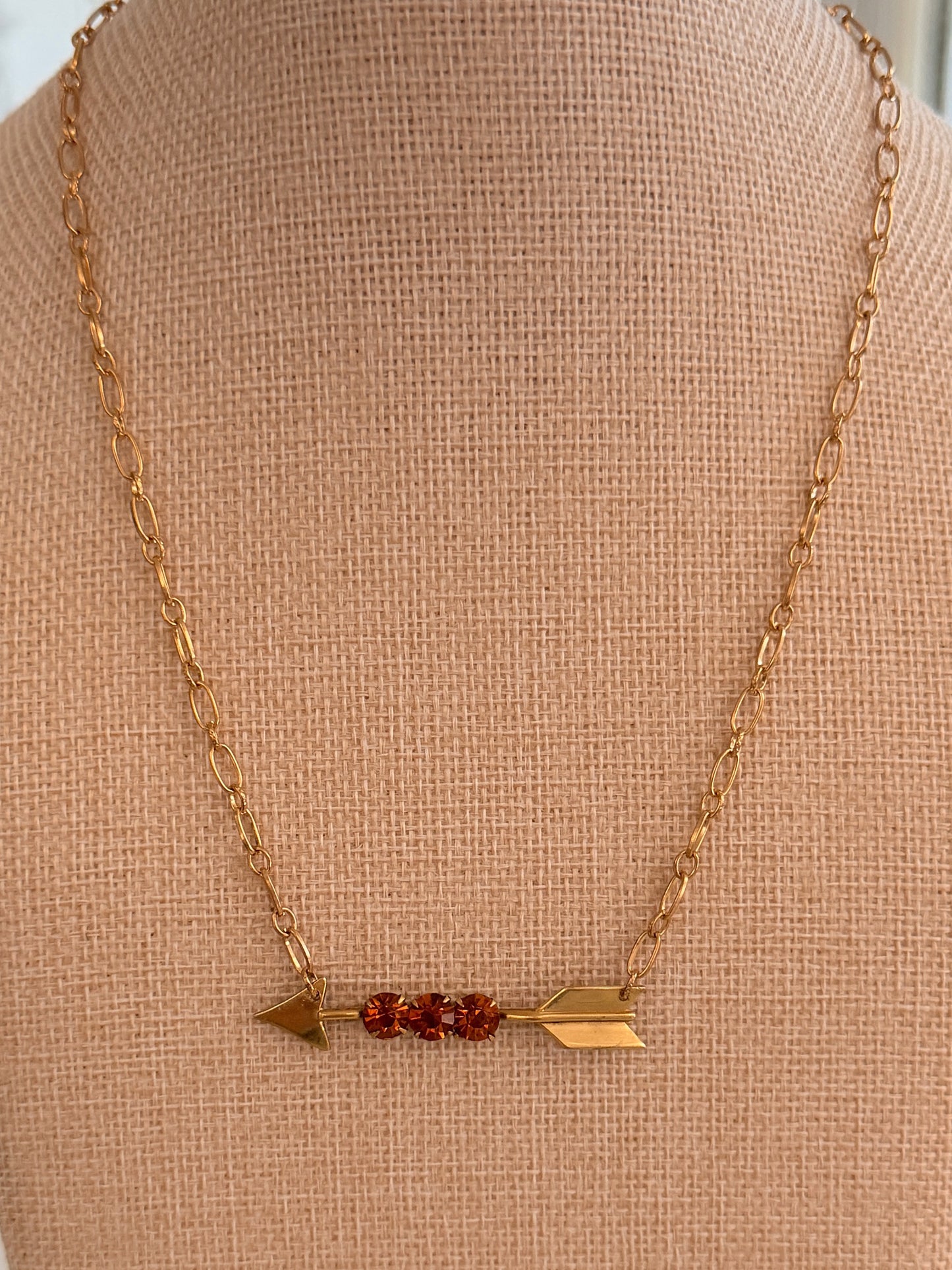 Custom Arrow Bar Pin Necklace
