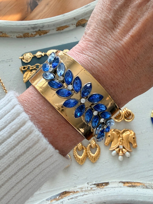 Blue Glass Stone Bracelet