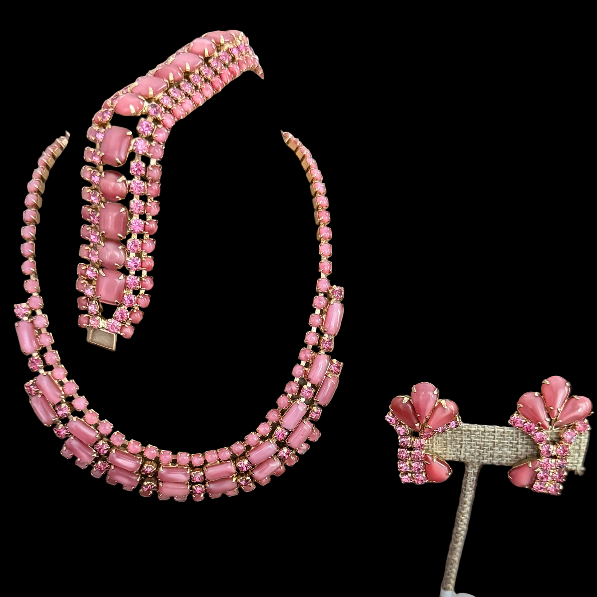 Pink Rhinestone Set