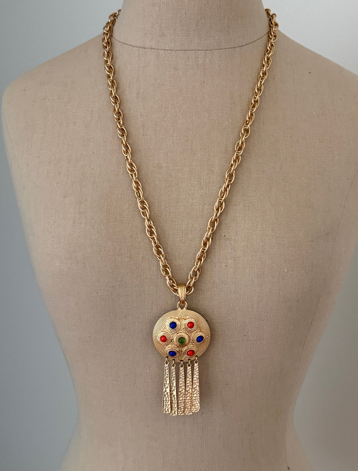 Kenneth Jay Lane fringe necklace