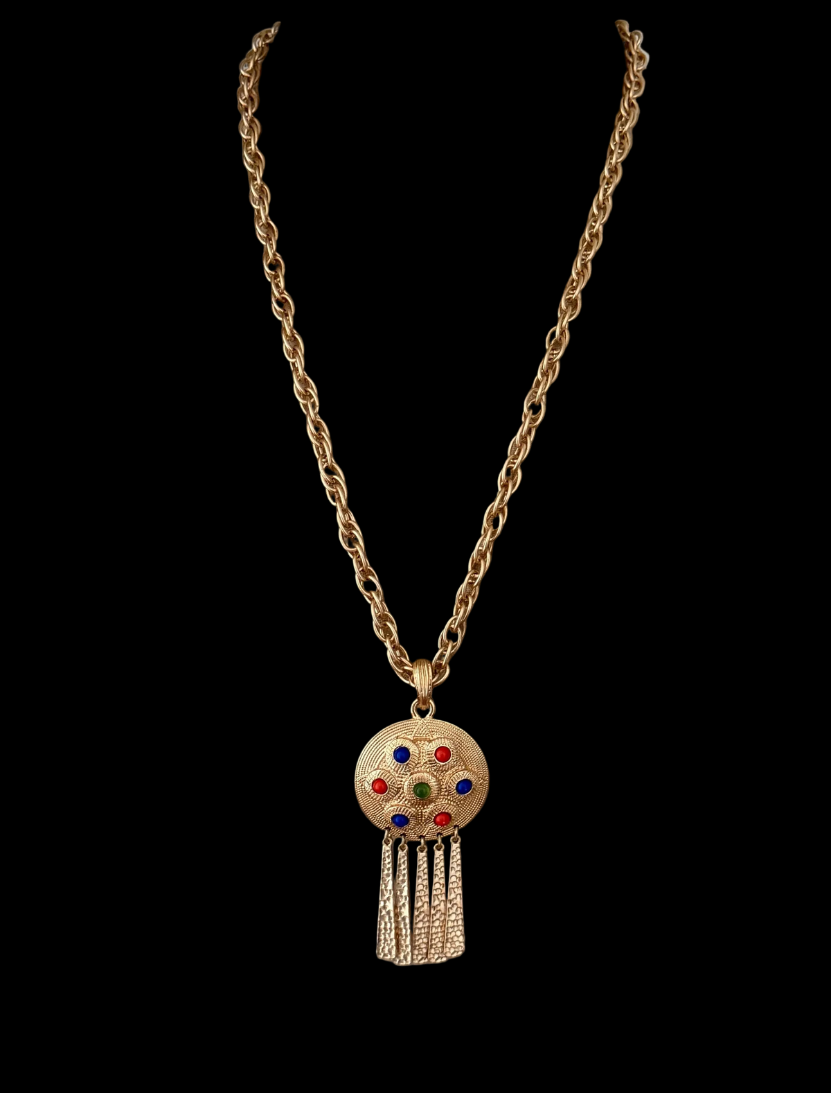 Kenneth Jay Lane fringe necklace
