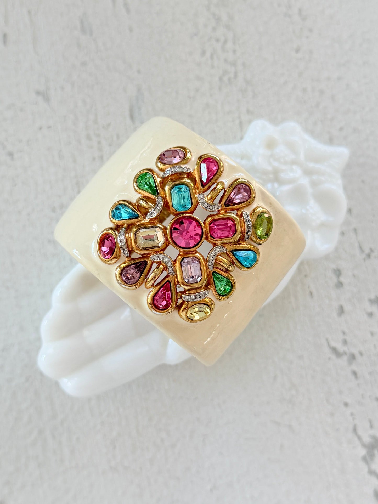 Kenneth Jay Lane Enamel Cuff