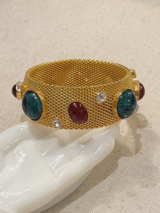 Gold Mesh Bangle