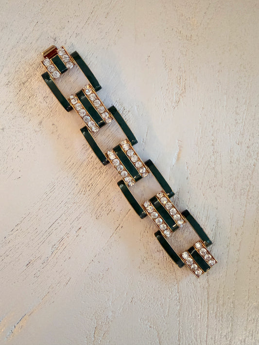 Green Enamel Bracelet