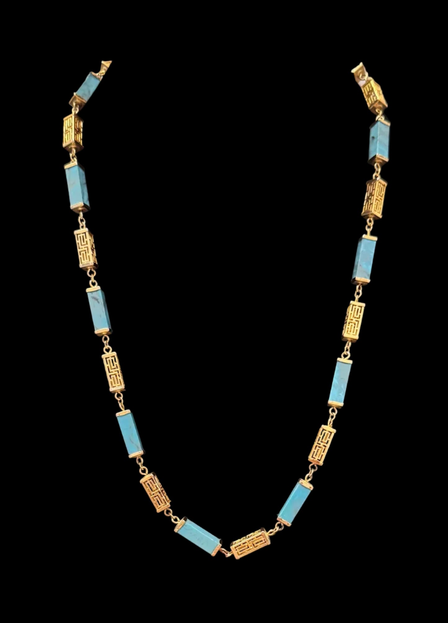 Asian Inspired Turquoise Necklace