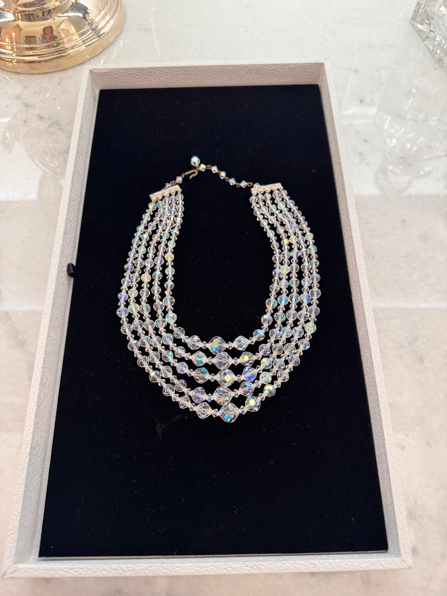 Aurora Borealis Crystal Necklace