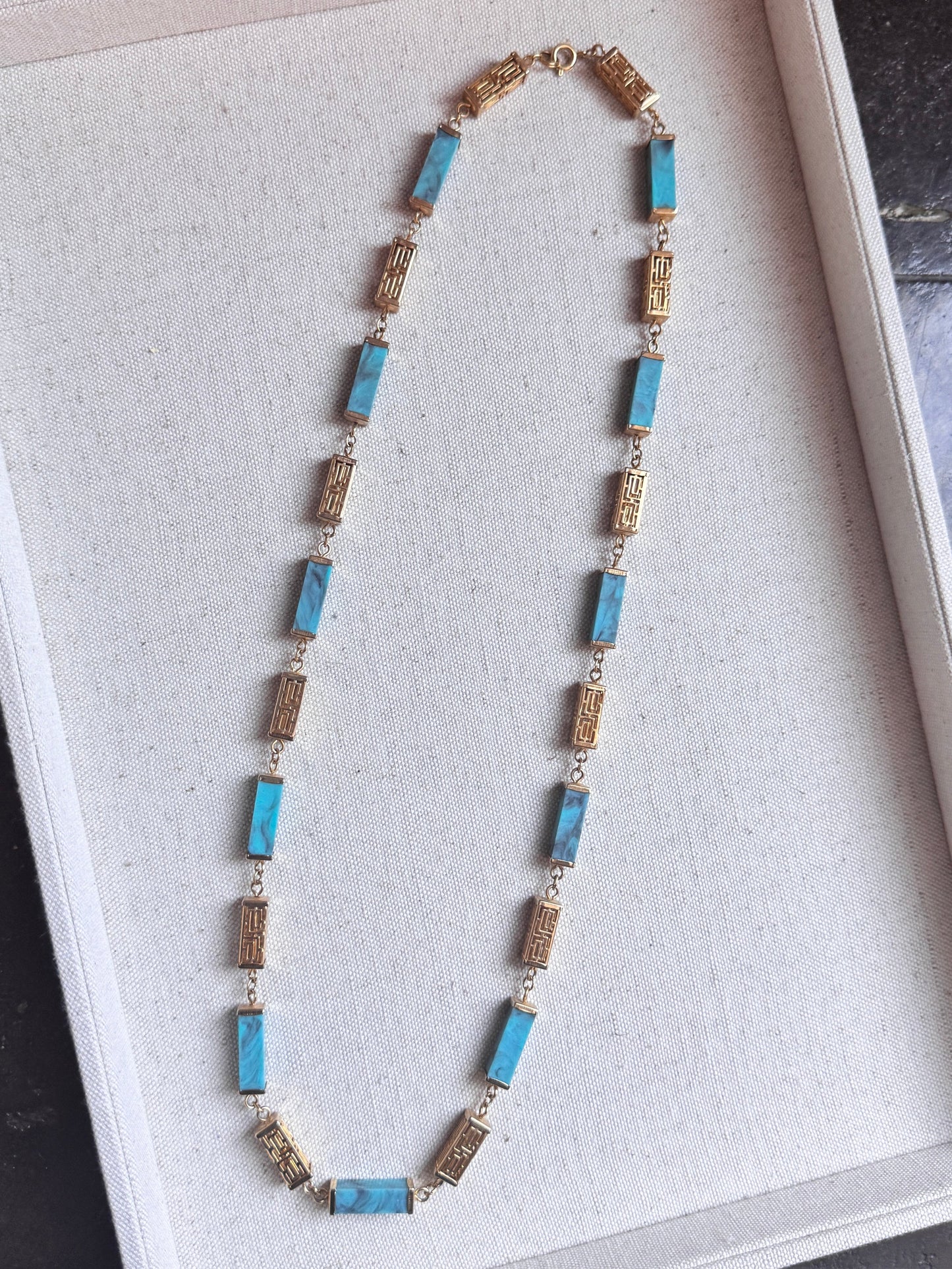 Asian Inspired Turquoise Necklace