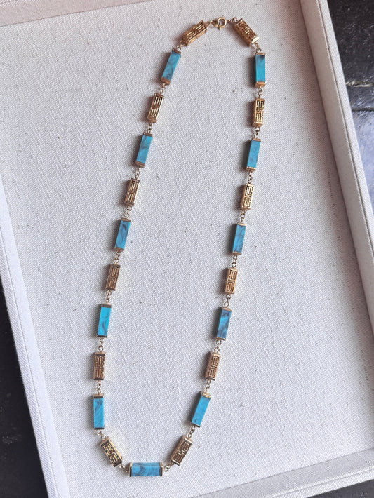 Asian Inspired Turquoise Necklace