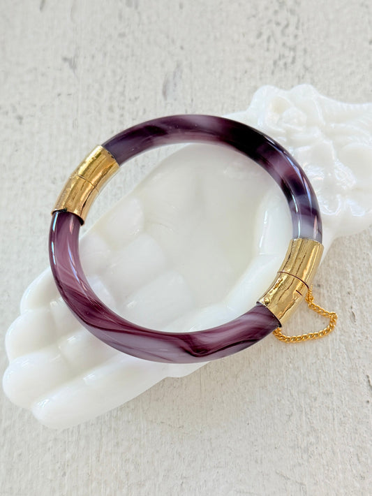 Purple Agate Bangle