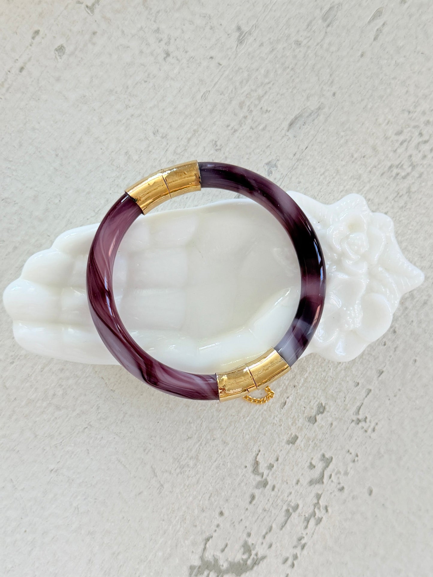Purple Agate Bangle