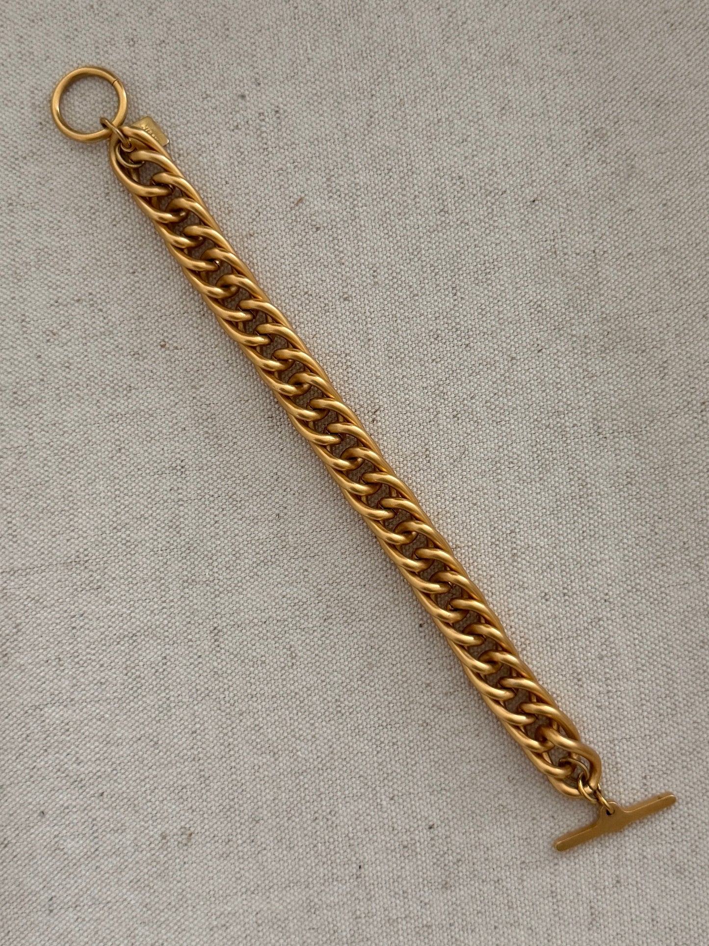 Anne Klein Matte Gold Link Bracelet