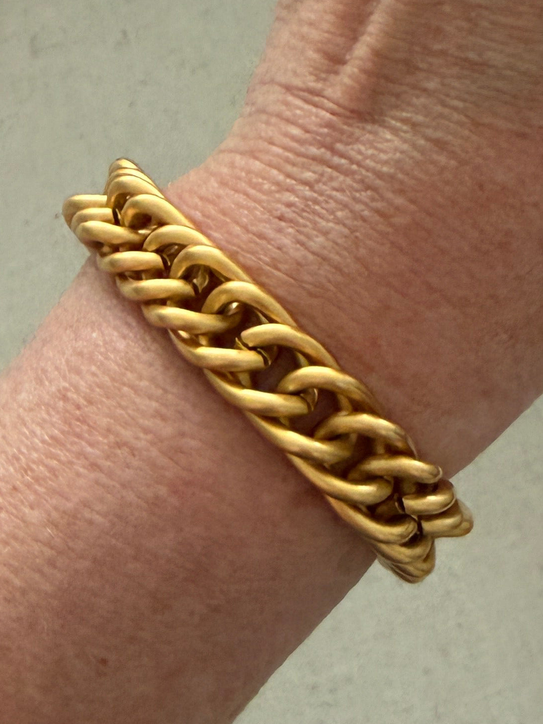 Anne Klein Matte Gold Link Bracelet